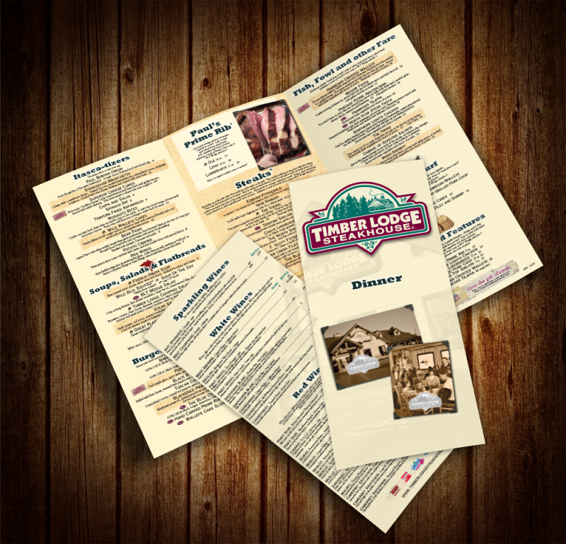 Steakhouse Menu ReDesign Shawn Eiken Creative Portfolio