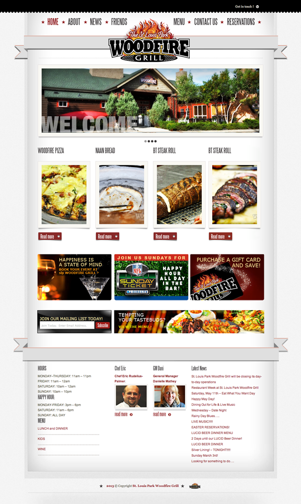 Woodfire Grill Online Branding Home_Shawn Eiken
