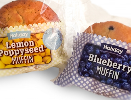 Holiday Station Stores Muffin Package Design