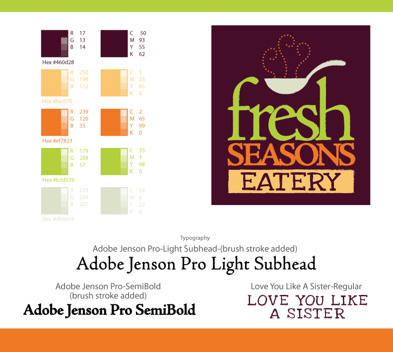 Fresh Seasons Eatery Branding and Store Front Design - Shawn Eiken